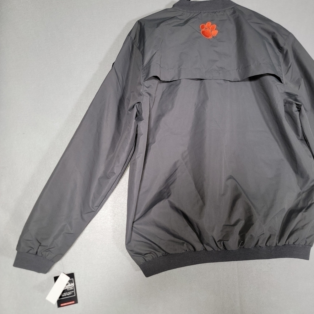 NWT Franchise Club Mens Clemson Tigers Gray Pullover Windbreaker Size Medium - Picture 11 of 11